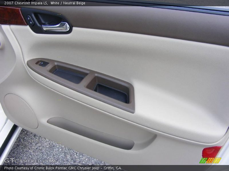 White / Neutral Beige 2007 Chevrolet Impala LS