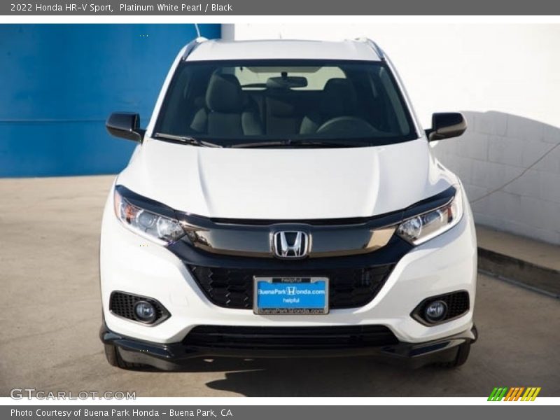 Platinum White Pearl / Black 2022 Honda HR-V Sport