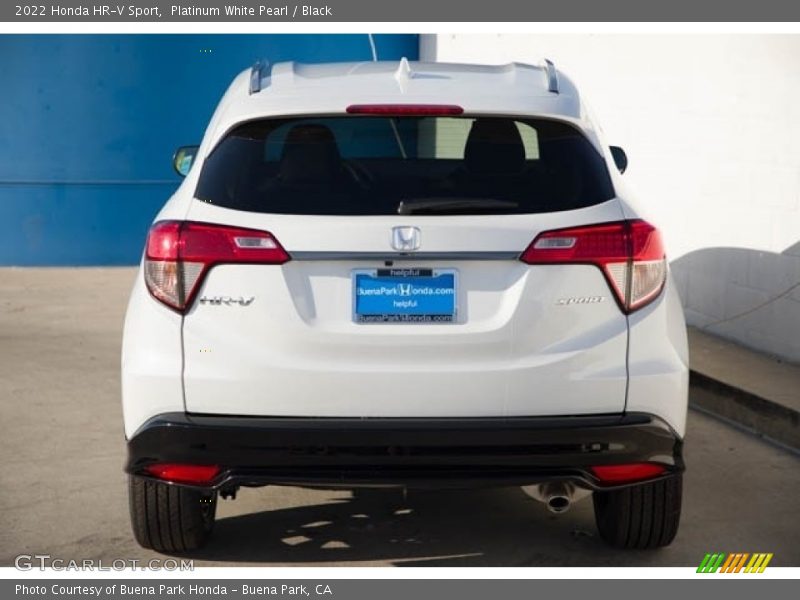 Platinum White Pearl / Black 2022 Honda HR-V Sport