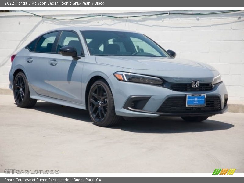 Sonic Gray Pearl / Black 2022 Honda Civic Sport Sedan