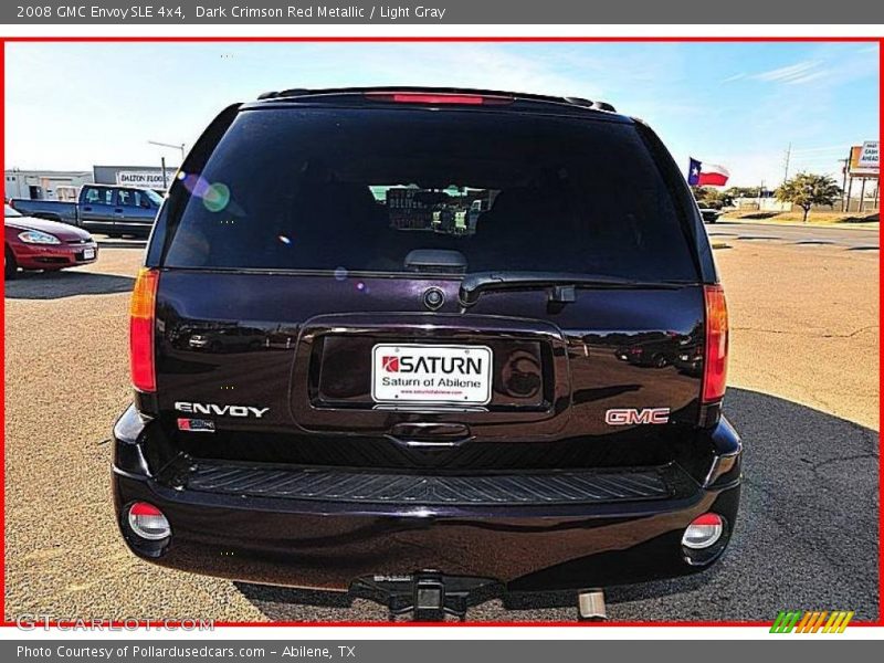 Dark Crimson Red Metallic / Light Gray 2008 GMC Envoy SLE 4x4