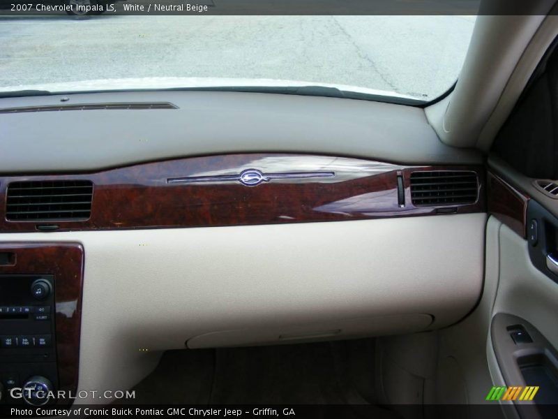 White / Neutral Beige 2007 Chevrolet Impala LS