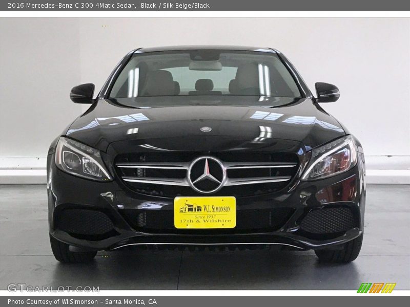 Black / Silk Beige/Black 2016 Mercedes-Benz C 300 4Matic Sedan