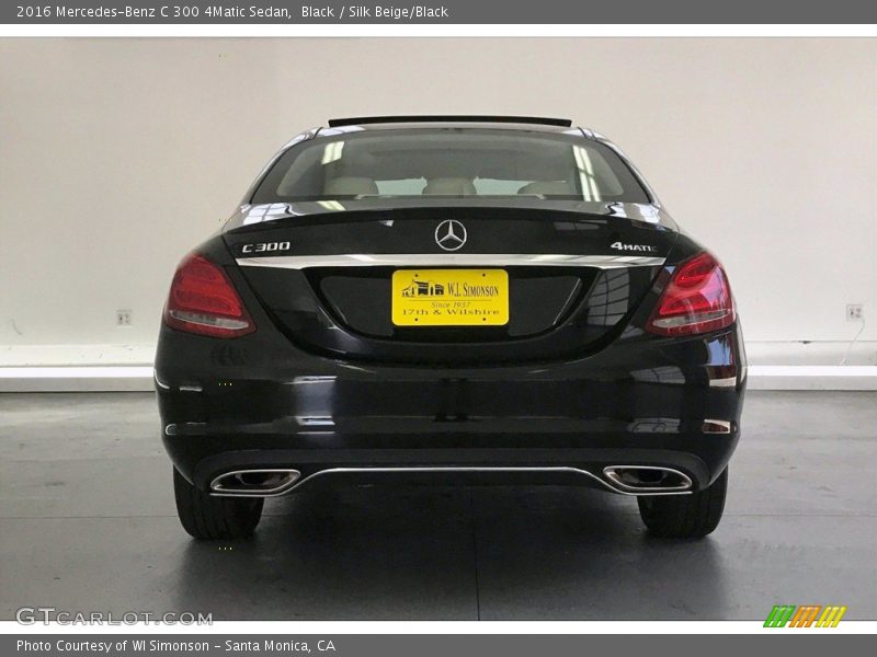 Black / Silk Beige/Black 2016 Mercedes-Benz C 300 4Matic Sedan
