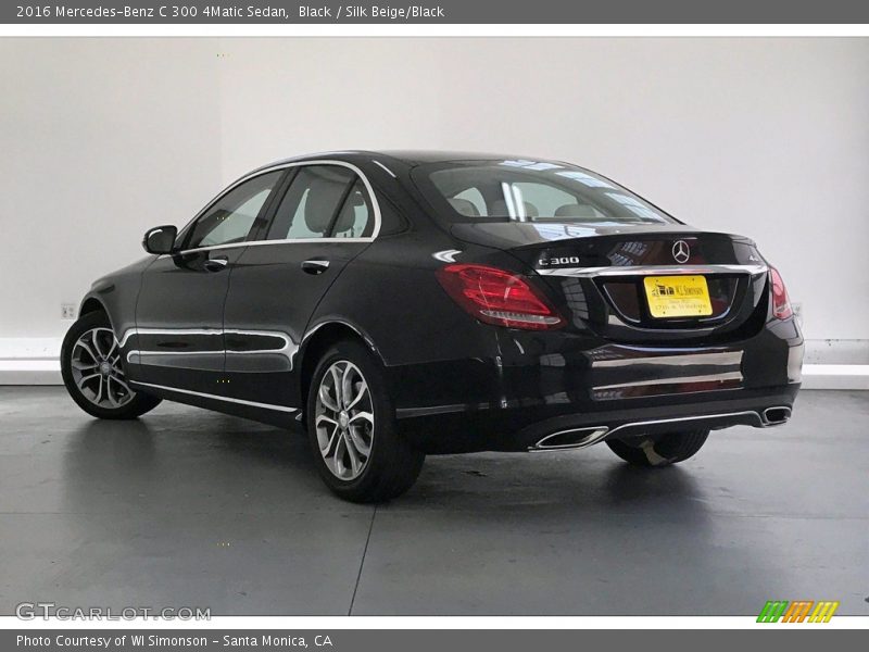 Black / Silk Beige/Black 2016 Mercedes-Benz C 300 4Matic Sedan
