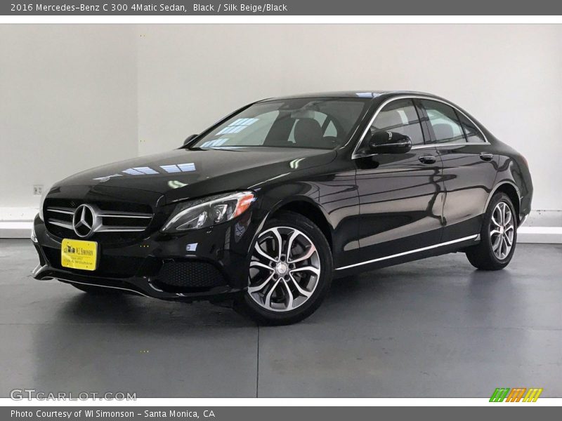 Black / Silk Beige/Black 2016 Mercedes-Benz C 300 4Matic Sedan