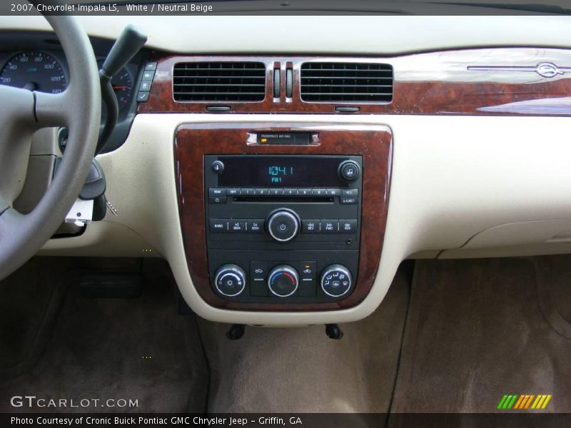 White / Neutral Beige 2007 Chevrolet Impala LS