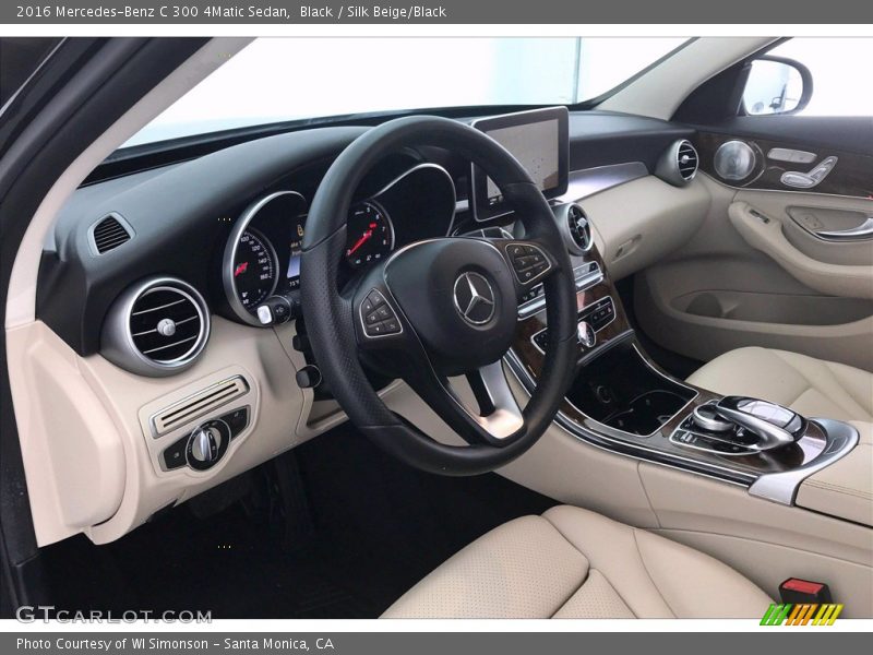Black / Silk Beige/Black 2016 Mercedes-Benz C 300 4Matic Sedan