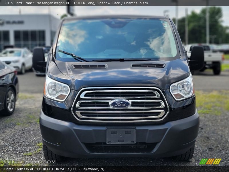 Shadow Black / Charcoal black 2019 Ford Transit Passenger Wagon XLT 150 LR Long
