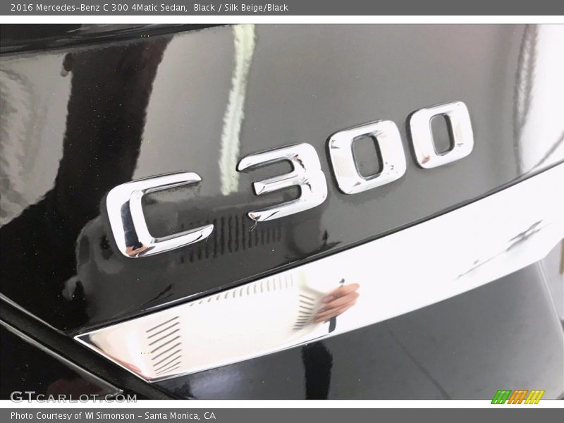 Black / Silk Beige/Black 2016 Mercedes-Benz C 300 4Matic Sedan