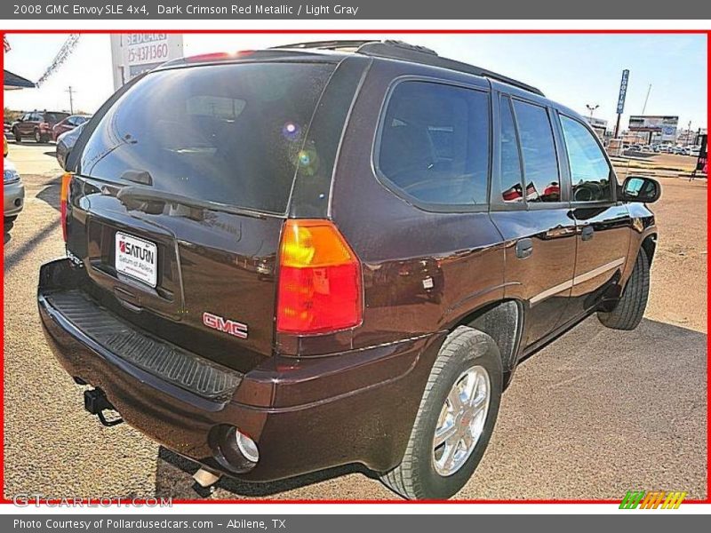 Dark Crimson Red Metallic / Light Gray 2008 GMC Envoy SLE 4x4