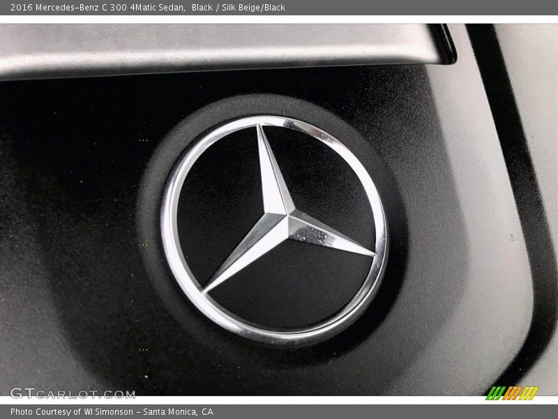 Black / Silk Beige/Black 2016 Mercedes-Benz C 300 4Matic Sedan