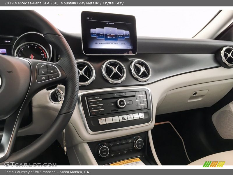 Dashboard of 2019 GLA 250