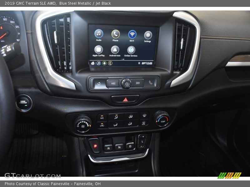 Blue Steel Metallic / Jet Black 2019 GMC Terrain SLE AWD