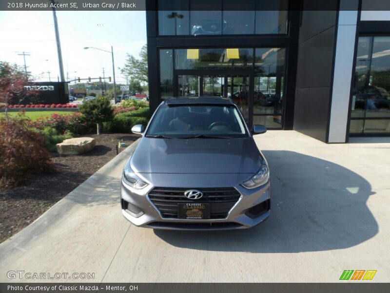 Urban Gray / Black 2018 Hyundai Accent SE