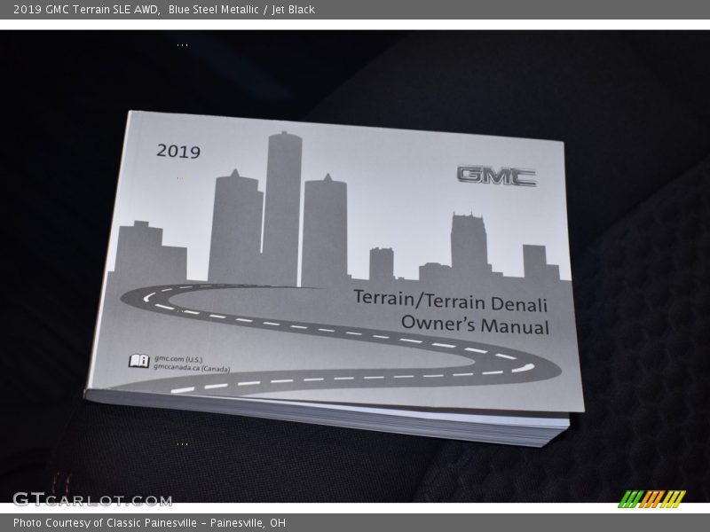 Blue Steel Metallic / Jet Black 2019 GMC Terrain SLE AWD