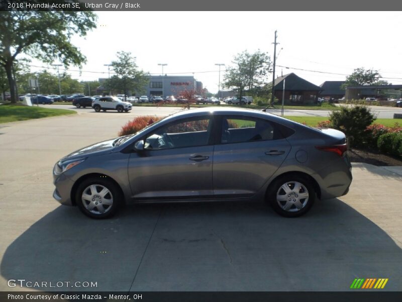 Urban Gray / Black 2018 Hyundai Accent SE