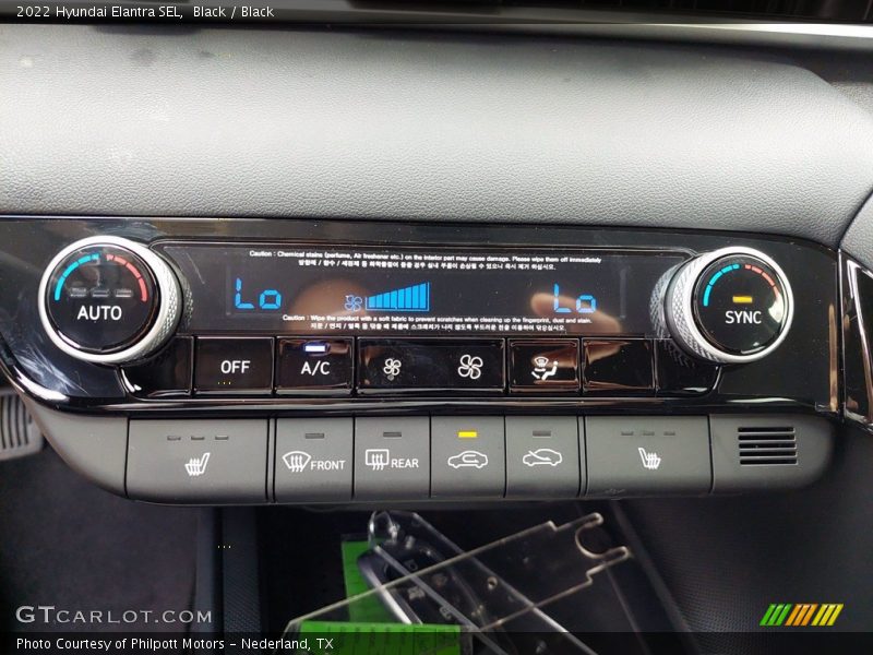 Black / Black 2022 Hyundai Elantra SEL