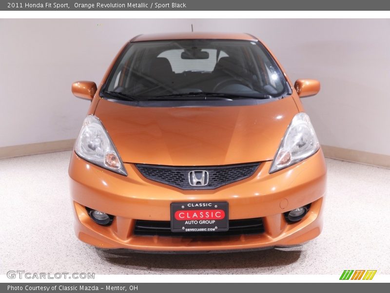 Orange Revolution Metallic / Sport Black 2011 Honda Fit Sport
