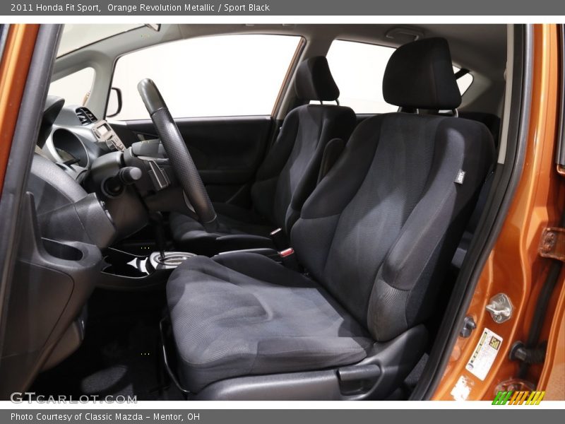 Orange Revolution Metallic / Sport Black 2011 Honda Fit Sport
