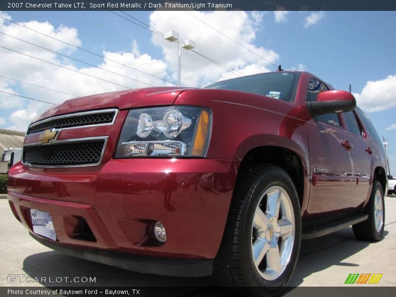 Sport Red Metallic / Dark Titanium/Light Titanium 2007 Chevrolet Tahoe LTZ
