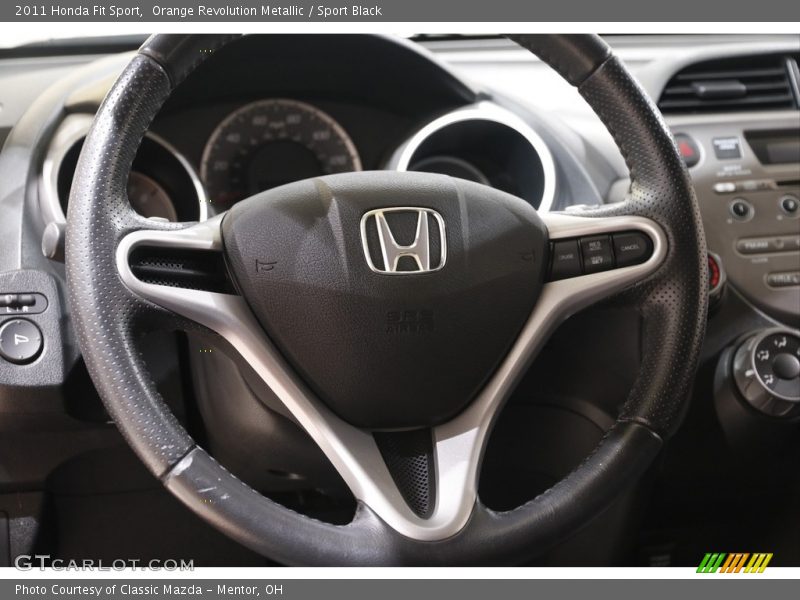 Orange Revolution Metallic / Sport Black 2011 Honda Fit Sport