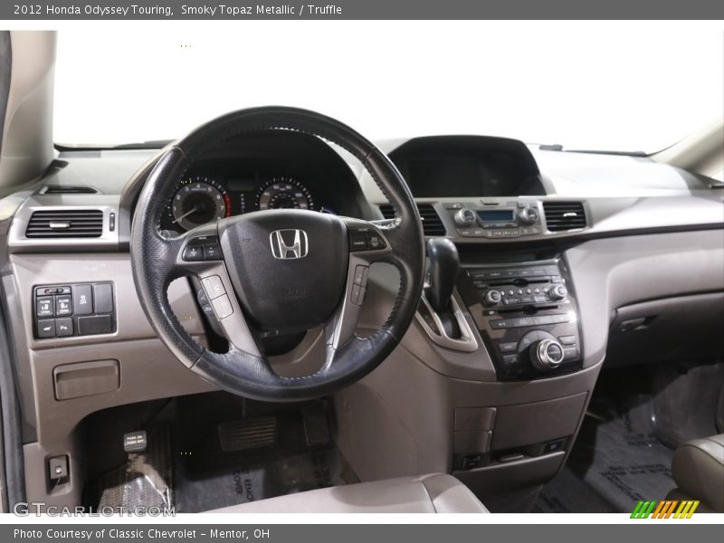 Smoky Topaz Metallic / Truffle 2012 Honda Odyssey Touring