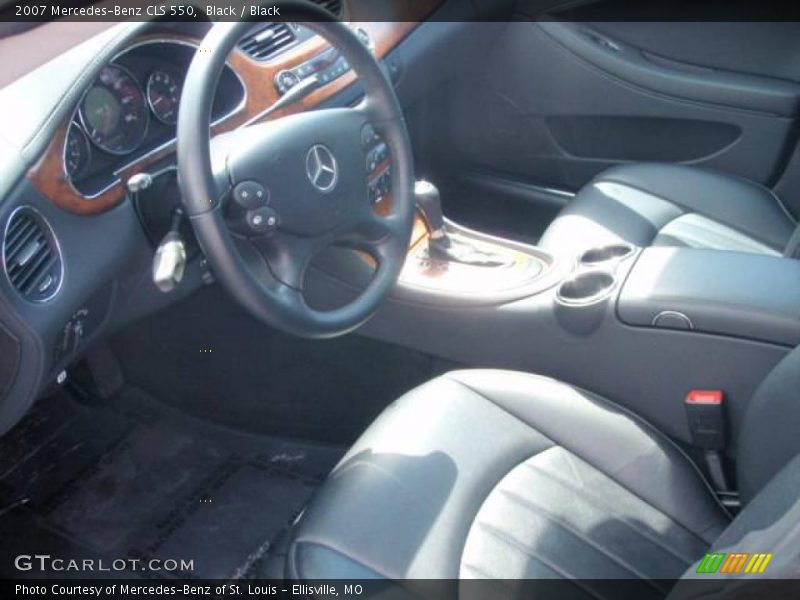Black / Black 2007 Mercedes-Benz CLS 550