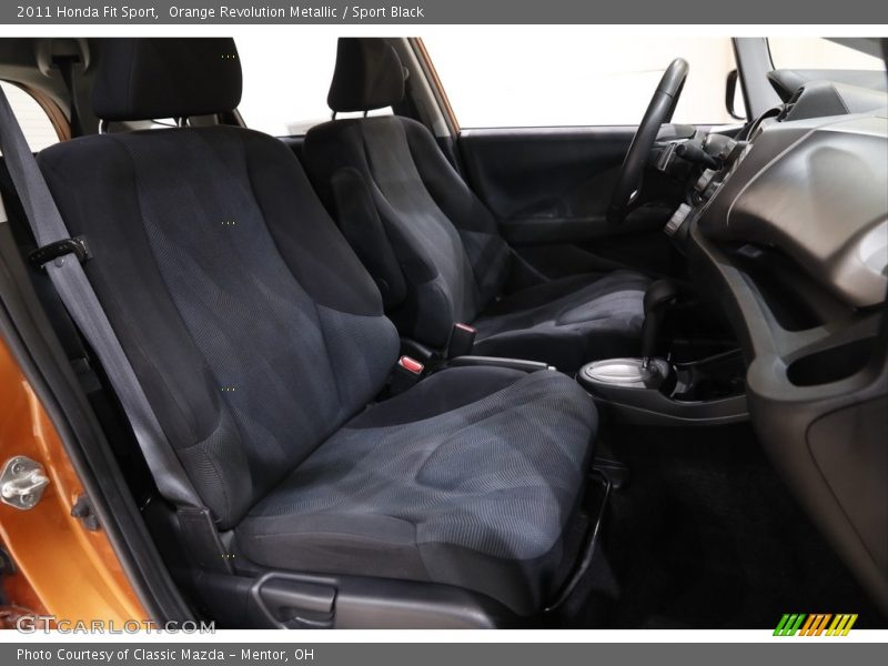 Orange Revolution Metallic / Sport Black 2011 Honda Fit Sport