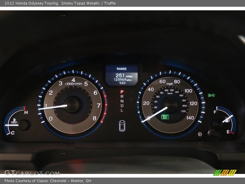 Smoky Topaz Metallic / Truffle 2012 Honda Odyssey Touring