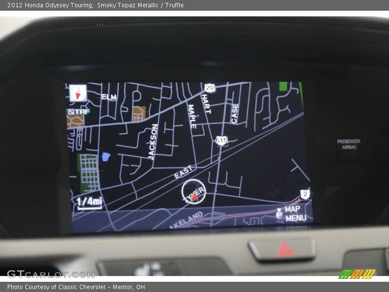Smoky Topaz Metallic / Truffle 2012 Honda Odyssey Touring