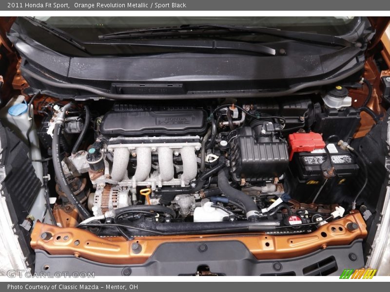 Orange Revolution Metallic / Sport Black 2011 Honda Fit Sport