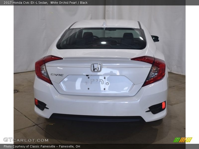 White Orchid Pearl / Black 2017 Honda Civic EX-L Sedan