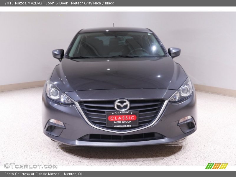 Meteor Gray Mica / Black 2015 Mazda MAZDA3 i Sport 5 Door