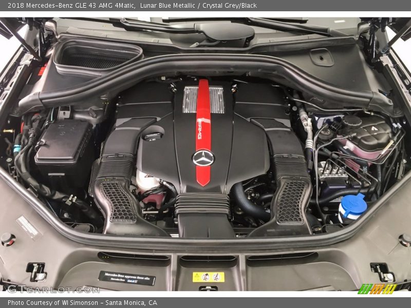 Lunar Blue Metallic / Crystal Grey/Black 2018 Mercedes-Benz GLE 43 AMG 4Matic