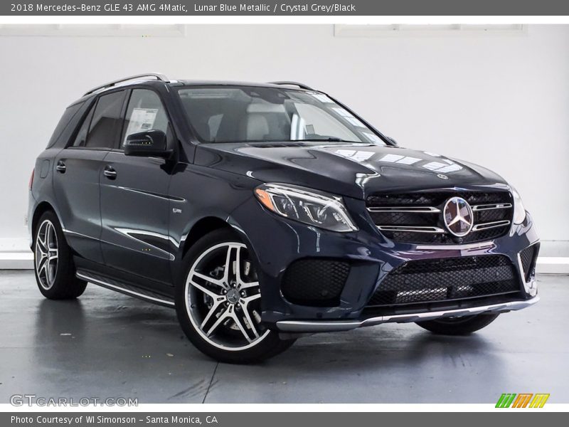 Lunar Blue Metallic / Crystal Grey/Black 2018 Mercedes-Benz GLE 43 AMG 4Matic
