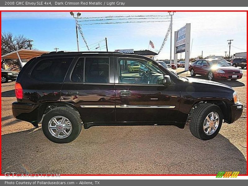 Dark Crimson Red Metallic / Light Gray 2008 GMC Envoy SLE 4x4