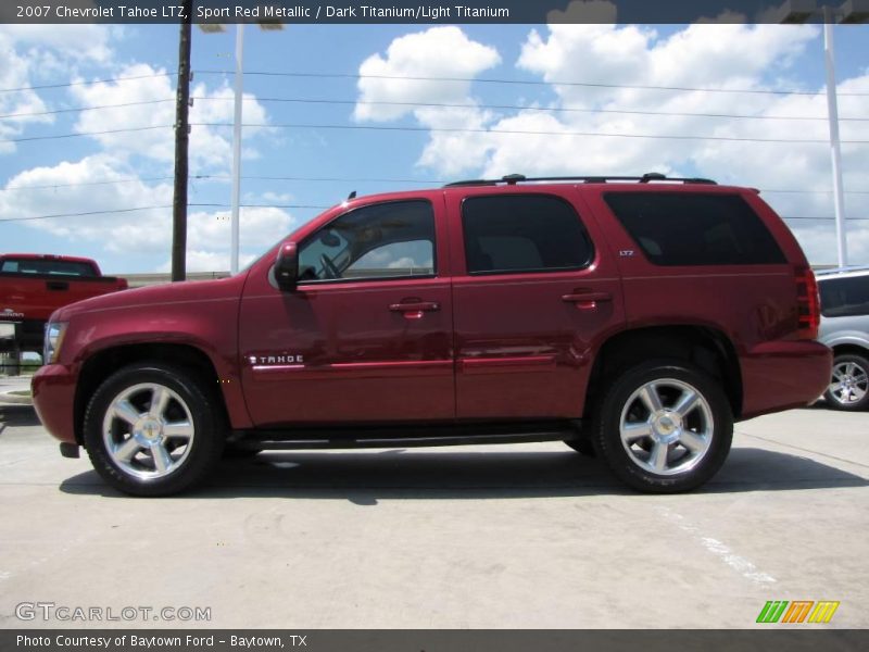 Sport Red Metallic / Dark Titanium/Light Titanium 2007 Chevrolet Tahoe LTZ