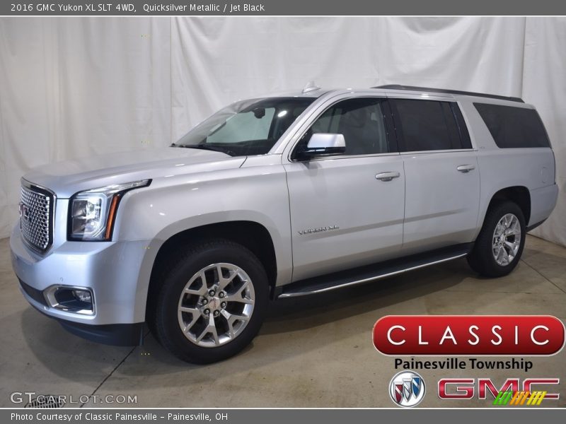 Quicksilver Metallic / Jet Black 2016 GMC Yukon XL SLT 4WD