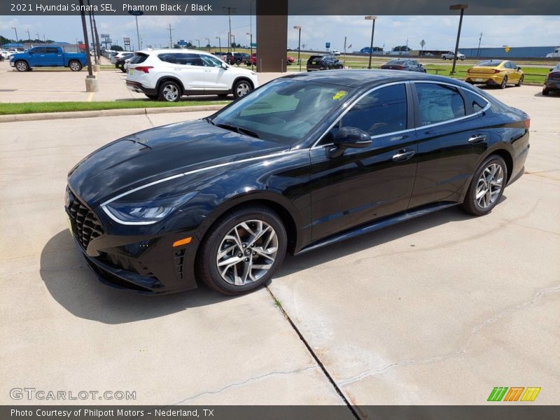 Phantom Black / Black 2021 Hyundai Sonata SEL