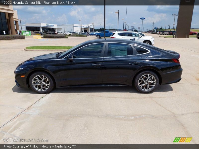 Phantom Black / Black 2021 Hyundai Sonata SEL