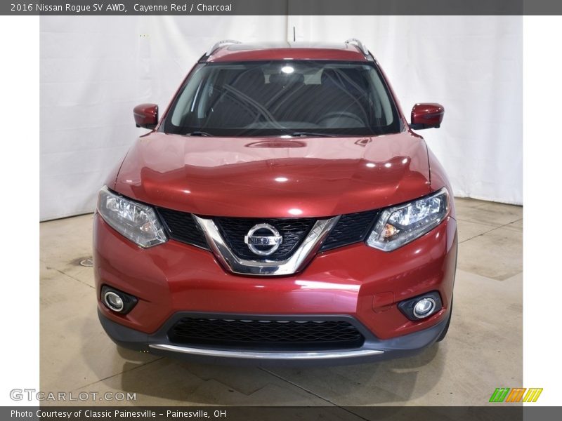 Cayenne Red / Charcoal 2016 Nissan Rogue SV AWD