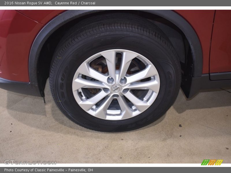 Cayenne Red / Charcoal 2016 Nissan Rogue SV AWD