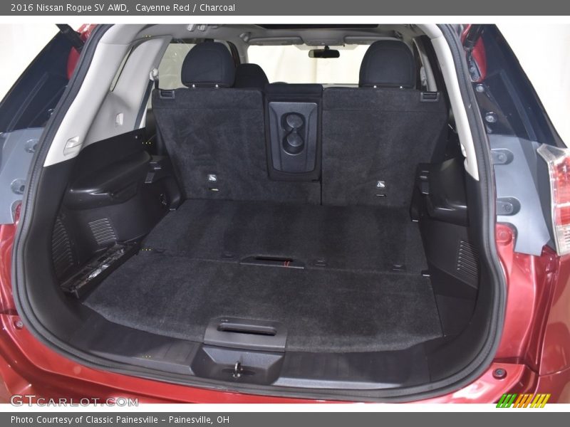 Cayenne Red / Charcoal 2016 Nissan Rogue SV AWD