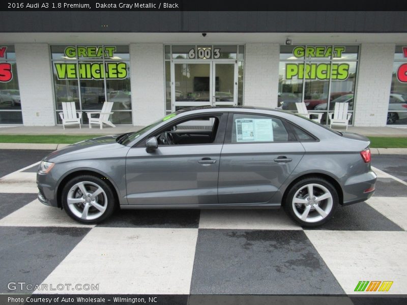 Dakota Gray Metallic / Black 2016 Audi A3 1.8 Premium