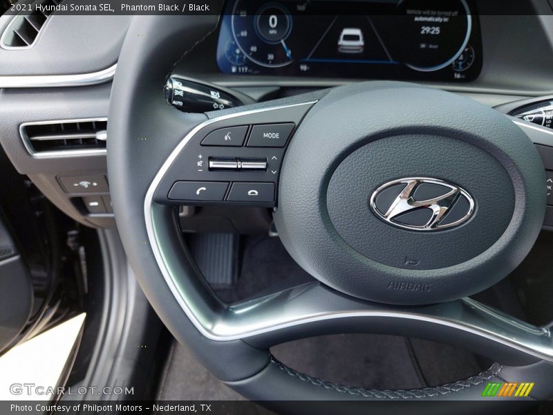 Phantom Black / Black 2021 Hyundai Sonata SEL