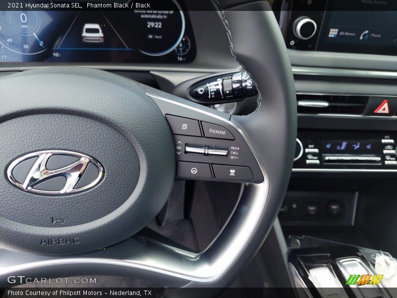 Phantom Black / Black 2021 Hyundai Sonata SEL