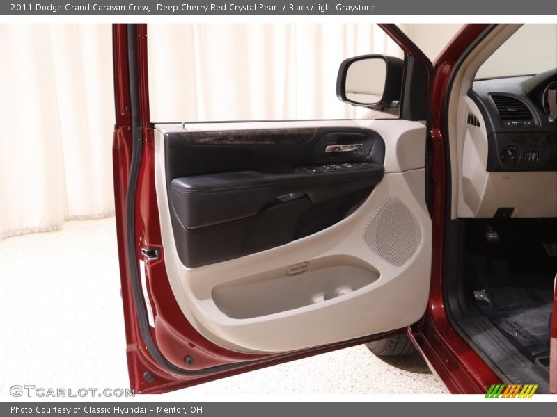 Deep Cherry Red Crystal Pearl / Black/Light Graystone 2011 Dodge Grand Caravan Crew