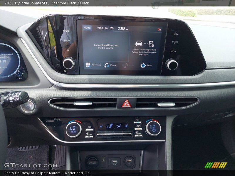 Phantom Black / Black 2021 Hyundai Sonata SEL