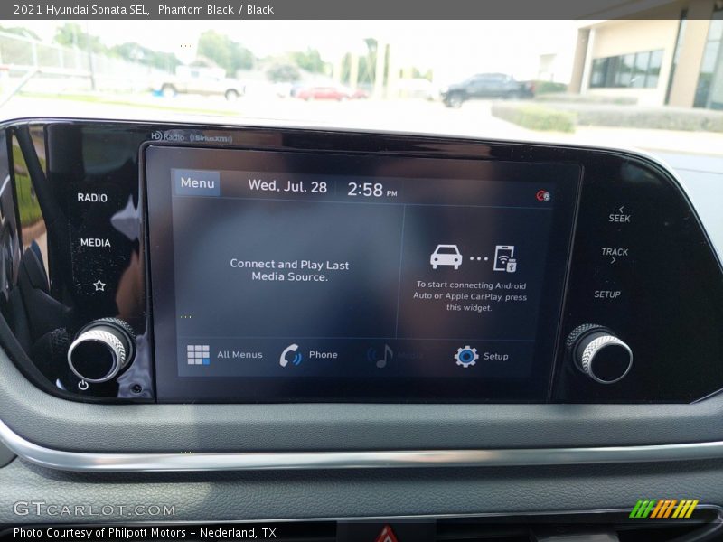 Phantom Black / Black 2021 Hyundai Sonata SEL